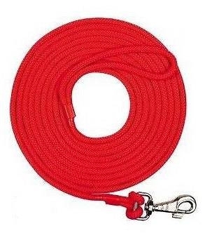 Chaba Smycz treningowa linka dla psa rozm. 8mm/10m kolor czerwona