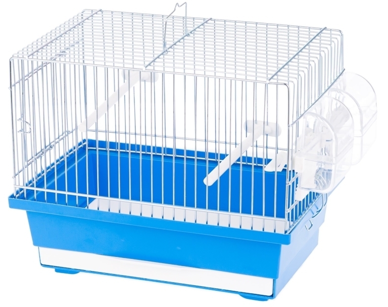 INTER-ZOO Kanarek Mini Zinc - klatka dla kanarka 30x20x24cm  niebieska