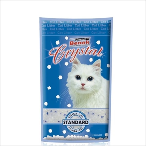 Żwirek dla kota Benek Super Crystal Standard Natural Pył