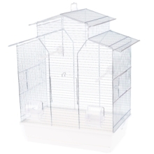 Klatka Inter Zoo dla Papugi Nimfy Iza 2 Ocynk 510x300x605mm popiel