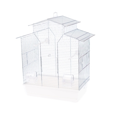 Klatka Inter Zoo dla Papugi Nimfy Iza 2 Ocynk 510x300x605mm popiel