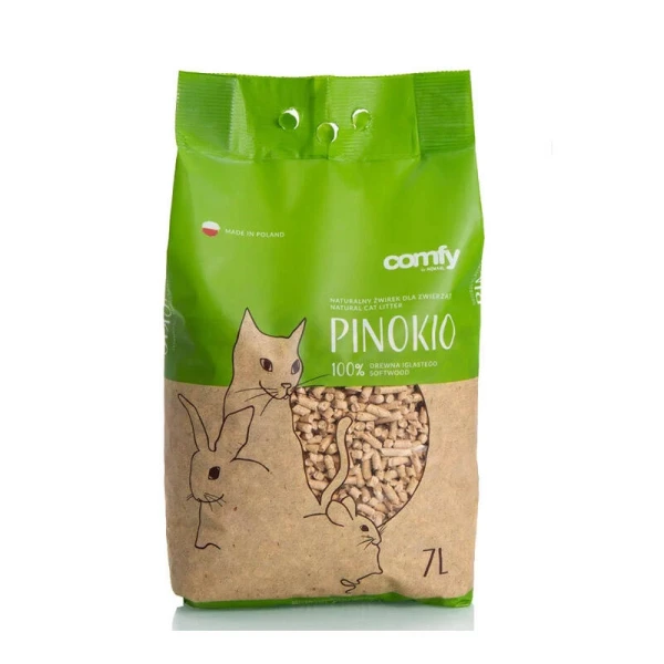 Żwirek dla kota Comfy drewniany Pinokio 7l