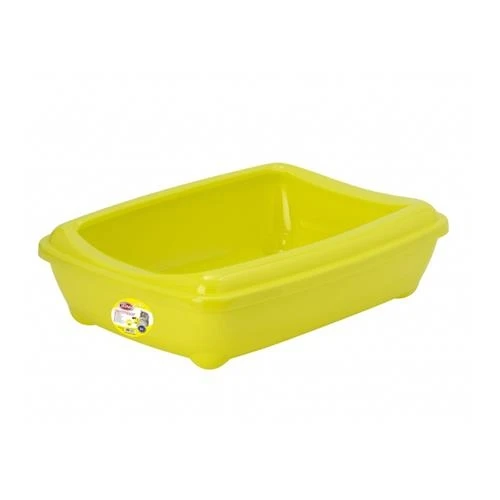 PETNOVA Kuweta dla kota Otwarta 42cm z ramką - żółta M