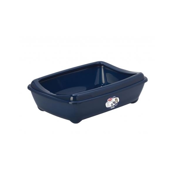 PETNOVA Kuweta dla kota Otwarta 42cm z ramką -granat M