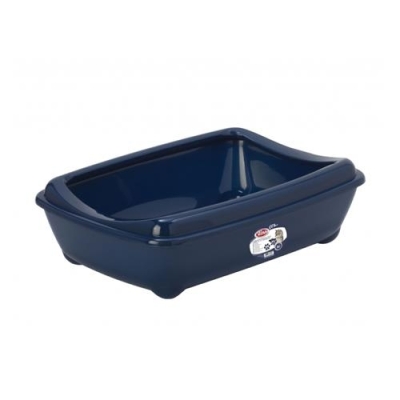PETNOVA Kuweta dla kota Otwarta 50cm z ramką -granat L