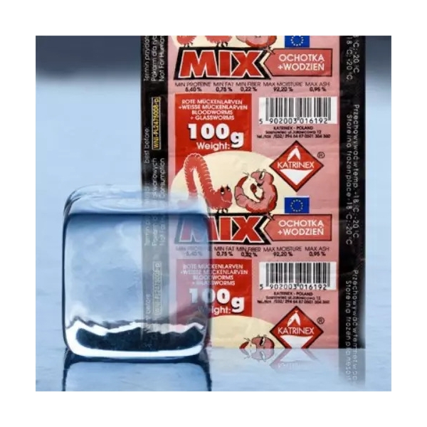 Katrinex MIX OCHOTKA - WODZIEŃ [100g] - pokarm mrożony