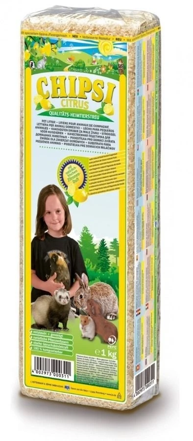 CAT'S BEST Trociny Chipsi Citrus 15l/1kg