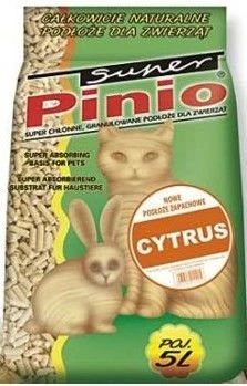 Żwirek dla kota i gryzoni Benek Super Pinio Cytrus 5L