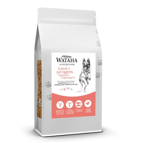 Wataha Superfood łosoś z pstrągiem i batatami GFI Karma s