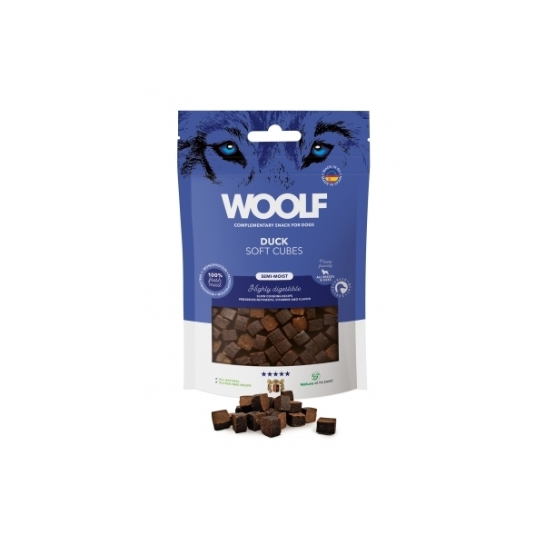 Woolf Soft Cubes Monoprotein Duck 100g