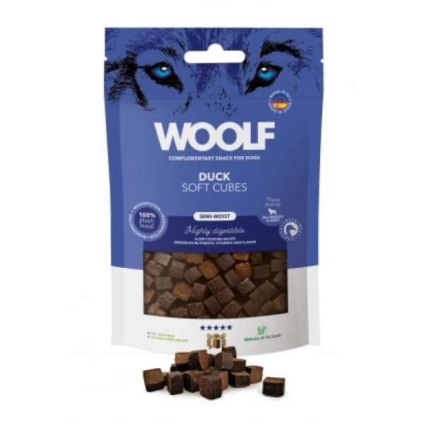 Woolf Soft Cubes Monoprotein Duck 100g