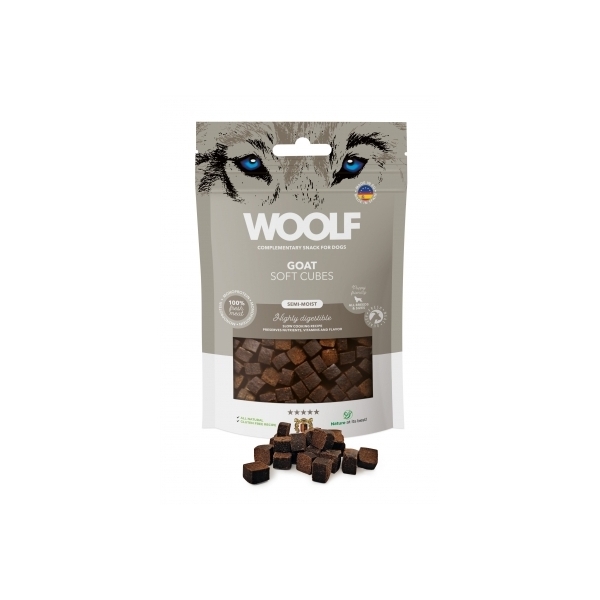 Woolf Soft Cubes Monoprotein Goat 100g