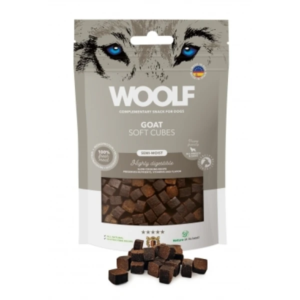 Woolf Soft Cubes Monoprotein Goat 100g