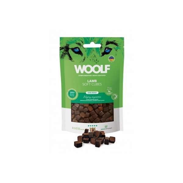 Woolf Soft Cubes Monoprotein Lamb 100g