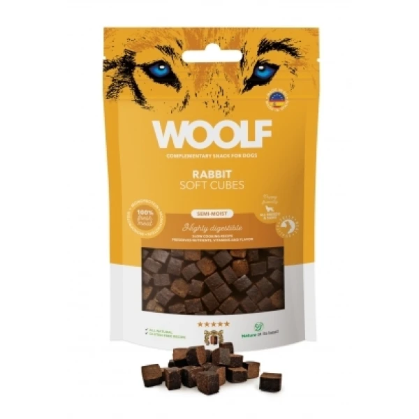 Woolf Soft Cubes Monoprotein Rabbit 100g