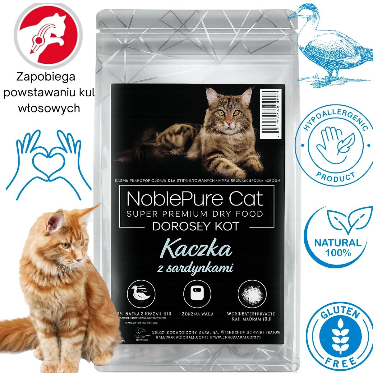 NoblePure Cat karma sucha dla kota dorosłego sterylizowaneg