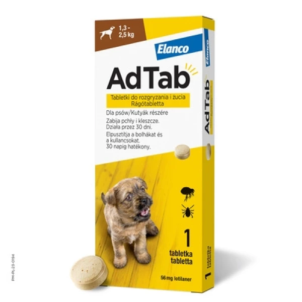 ELANCO AdTab Dog 56,25mg x 1tabl