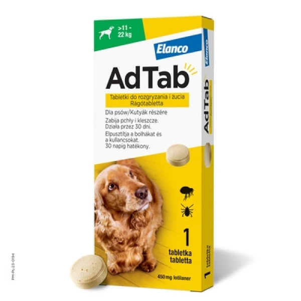 ELANCO AdTab Dog 450mg x 1tabl