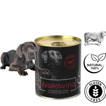 Karma mokra Monobiałkowa dla psa LabraDog Superfood Premium 100% Wołowina  850g
