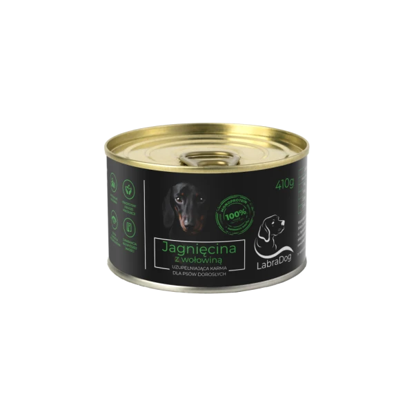 Karma mokra dla psa LabraDog Superfood Premium 80% Jagnięci