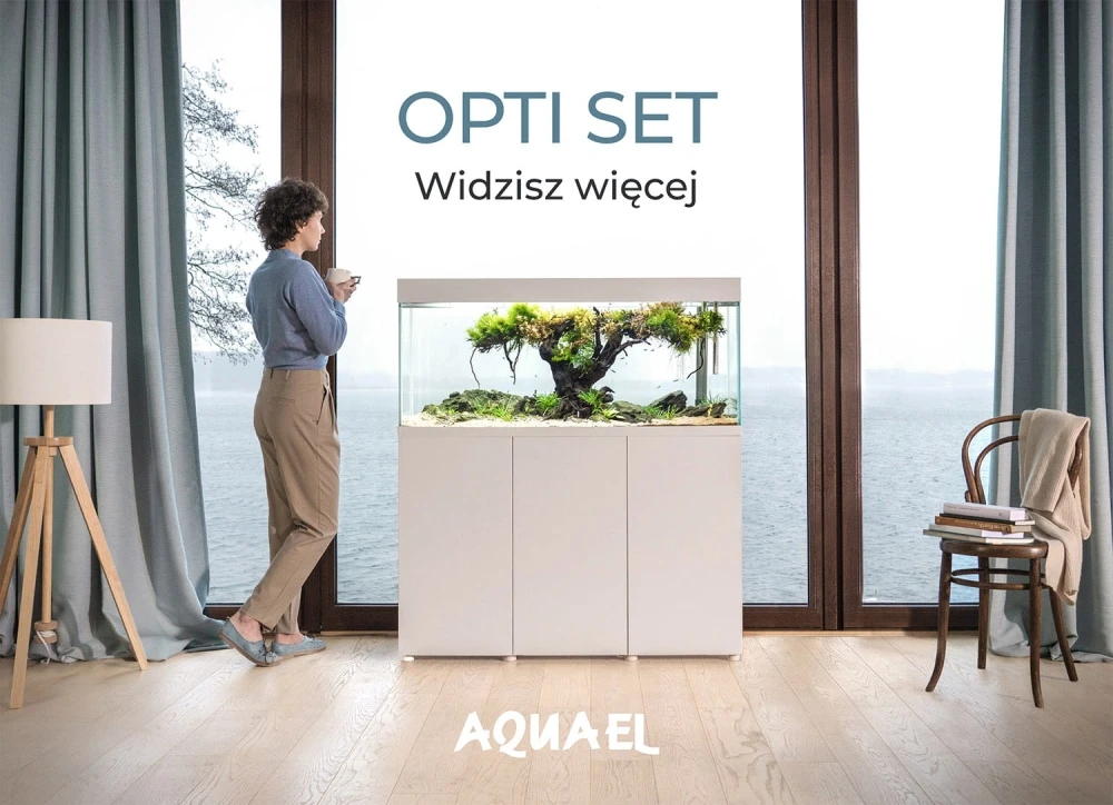 Aquael Opti Set 125 Biały z oświetleniem 2.0