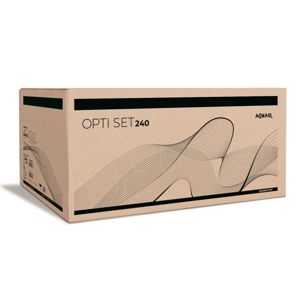 Aquael Opti Set 240 Czarny z oświetleniem 2.0