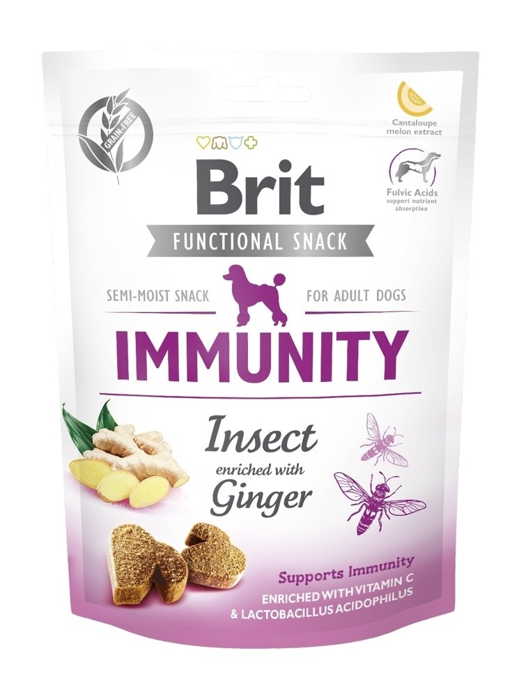Przysmak dla psów Brit Care Dog Functional Snack Immunity Insect 150g