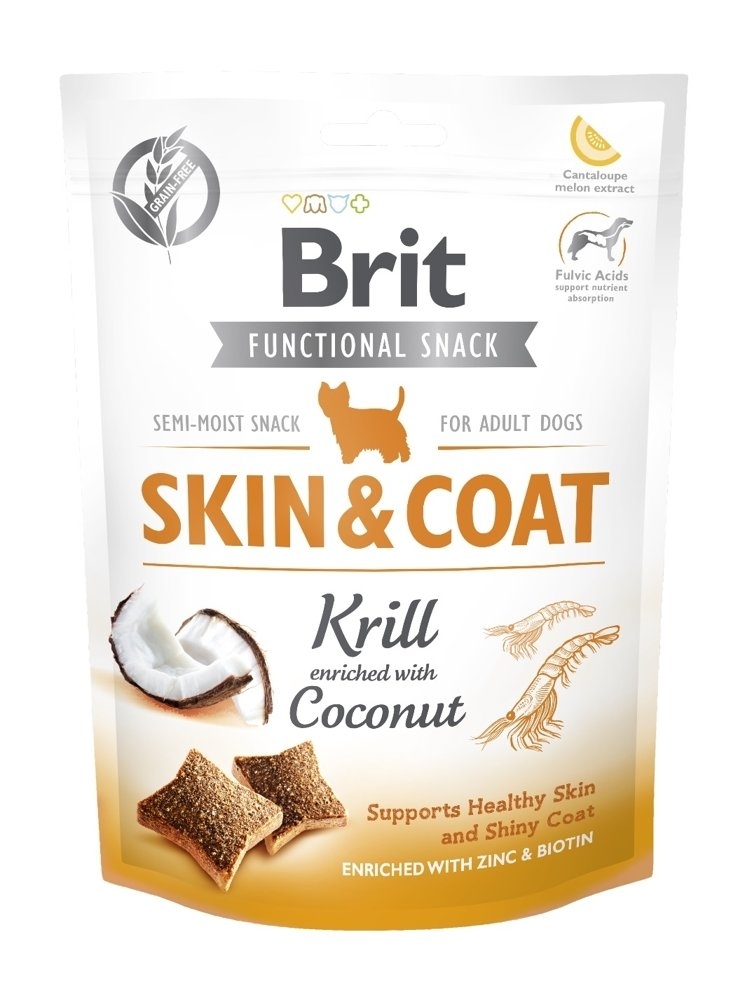 Przysmak dla psów Brit Care Dog Functional Snack Skin&Coat 150g