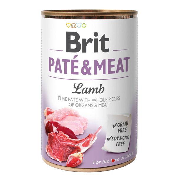 Karma mokra dla psa Brit  Pate&Meat Lamb Jagnięcina 400g pu