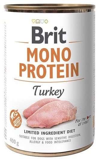 Karma mokra dla psa Brit Mono Protein Turkey Indyk 400g puszka