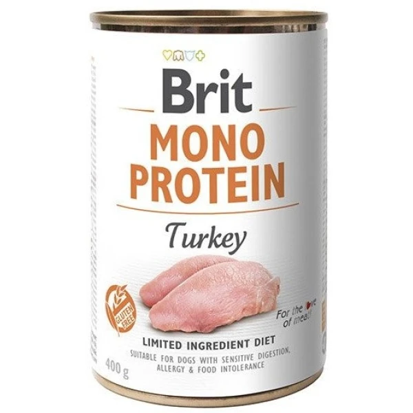 Karma mokra dla psa Brit Mono Protein Turkey Indyk 400g pusz