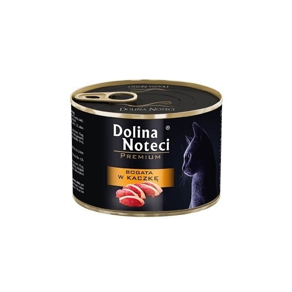 Karma mokra dla kota Dolina Noteci Premium Bogata w Kaczkę 