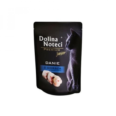 Karma mokra dla kota Dolina Noteci Danie z Dorsza/Sardynki 85g