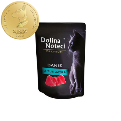 Karma mokra dla kota Dolina Noteci Danie z Tuńczyka  saszetka 85g