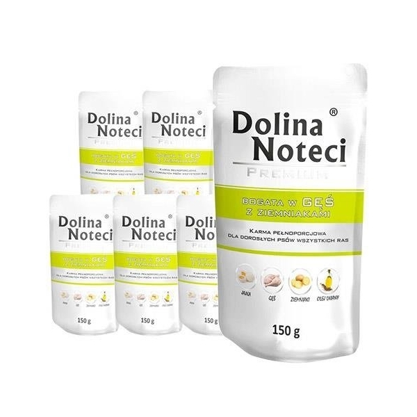 Karma mokra dla psa Dolina Noteci Premium Bogata w Gęś Zie
