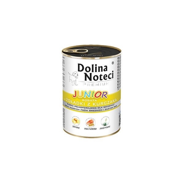 Karma mokra dla psa Dolina Noteci Premium Junior Żołądki 