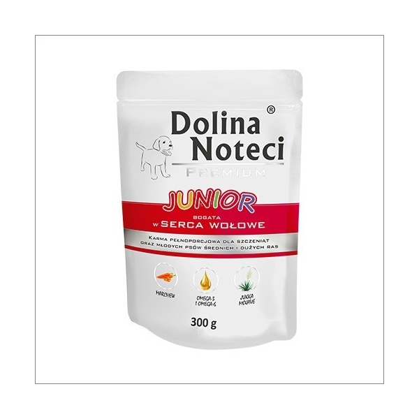 Karma mokra dla psa  Dolina Noteci Premium  Junior bogata w 