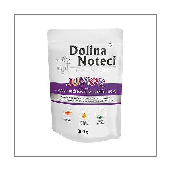 Karma mokra dla psa  Dolina Noteci Premium  Junior bogata w 