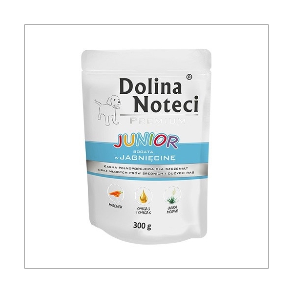Karma mokra dla psa  Dolina Noteci Premium Junior bogata w  