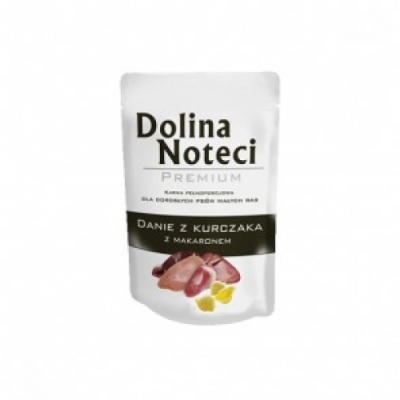 Karma mokra dla psa Dolina Noteci Premium Danie z kurczaka z makaronem saszetka 100 g