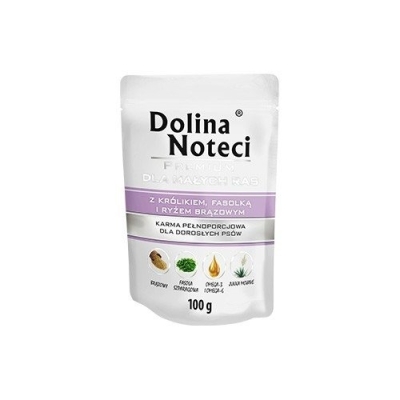 Karma mokra dla psa Dolina Noteci Premium Królik fasola ryż saszetka 100 g