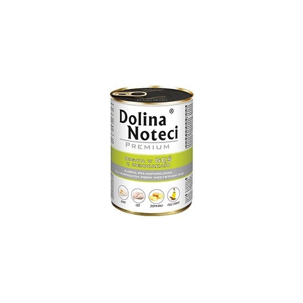 Karma mokra dla psa Dolina Noteci Premium Gęś ziemniak pus