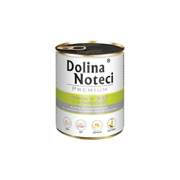 Karma mokra dla psa Dolina Noteci Premium Gęś ziemniak pus