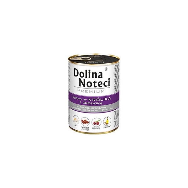 Karma mokra dla psa Dolina Noteci Premium bogata w królika 