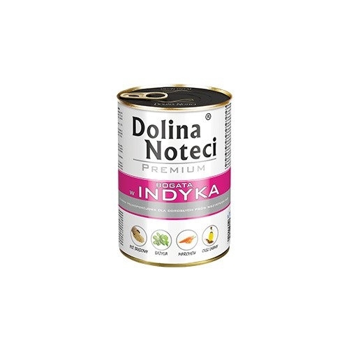 Karma mokra dla psa Dolina Noteci Premium bogata w Indyka 400g, 800g