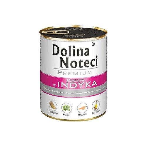 Karma mokra dla psa Dolina Noteci Premium bogata w Indyka 400g, 800g