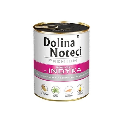 Karma mokra dla psa Dolina Noteci Premium bogata w Indyka 400g, 800g