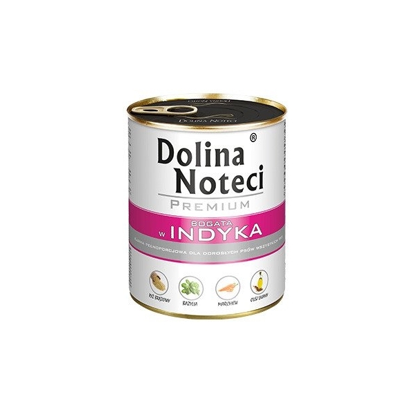 Karma mokra dla psa Dolina Noteci Premium bogata w Indyka 40