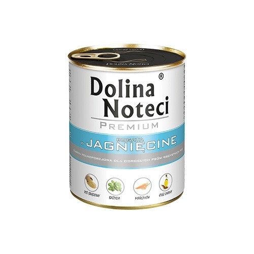 Karma mokra dla psa Dolina Noteci Premium bogata w Jagnięci