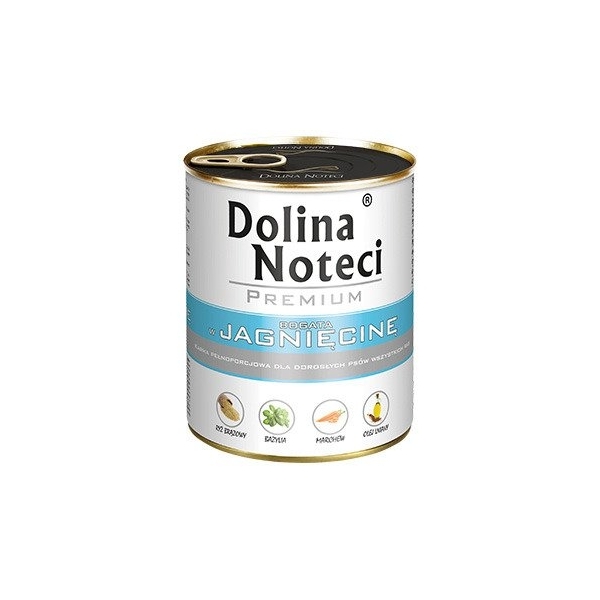 Karma mokra dla psa Dolina Noteci Premium bogata w Jagnięci